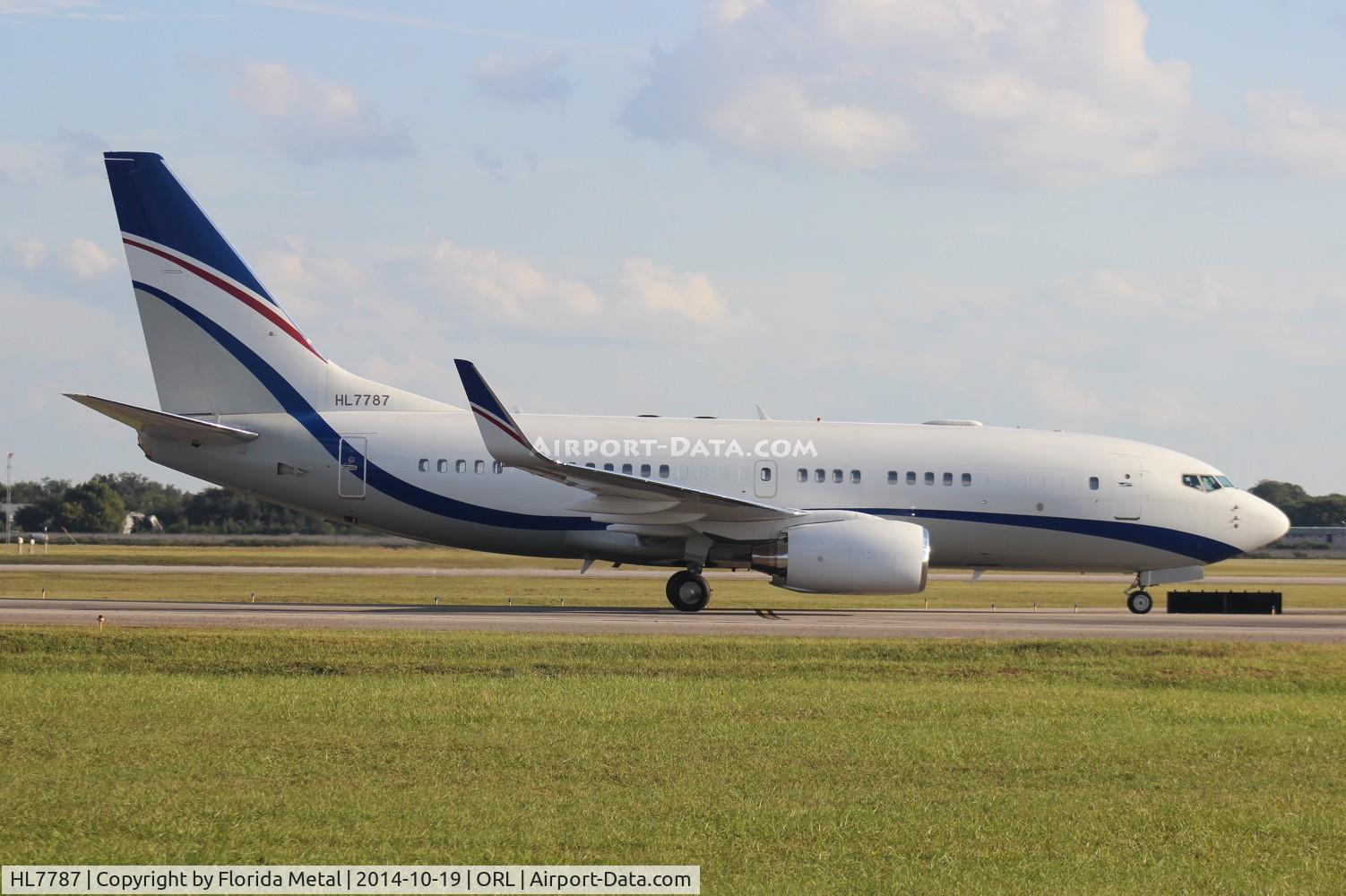 HL7787, 2008 Boeing 737-75G C/N 36852, Korean BBJ, believed to be owned by Hyundai