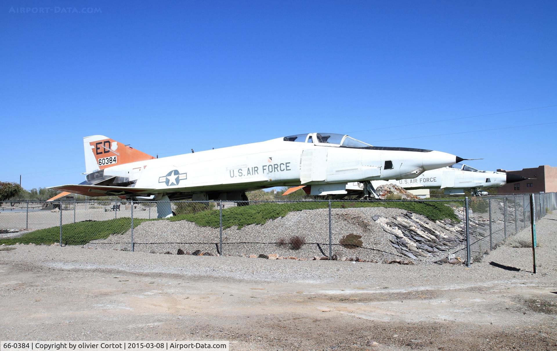 66-0384, 1966 McDonnell NRF-4C Phantom II C/N 1809, two RF-4C in a little garden...