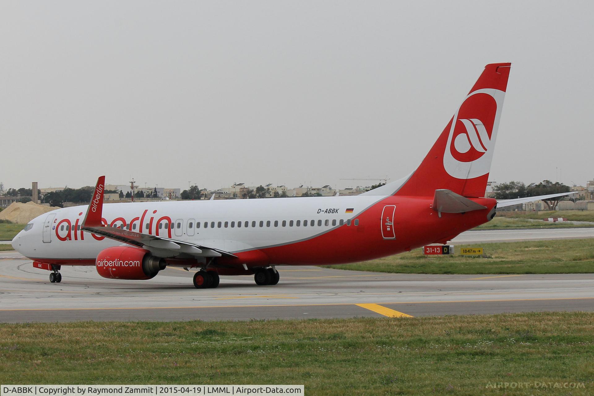 D-ABBK, 2003 Boeing 737-8BK C/N 33013, B737-800 D-ABBK Air Berlin