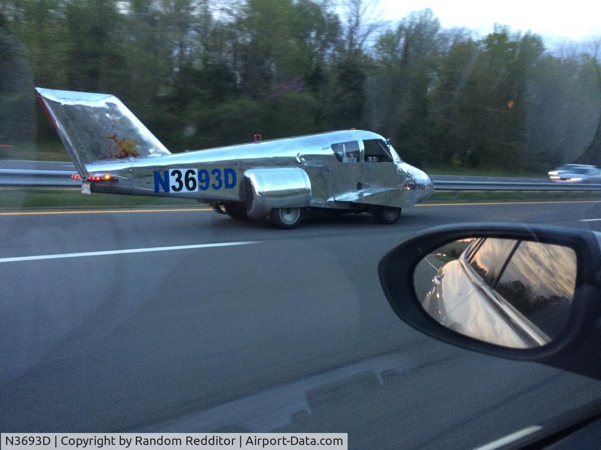 N3693D, 1956 Cessna 310 C/N 35393, N3693D seen driving down the freeway.