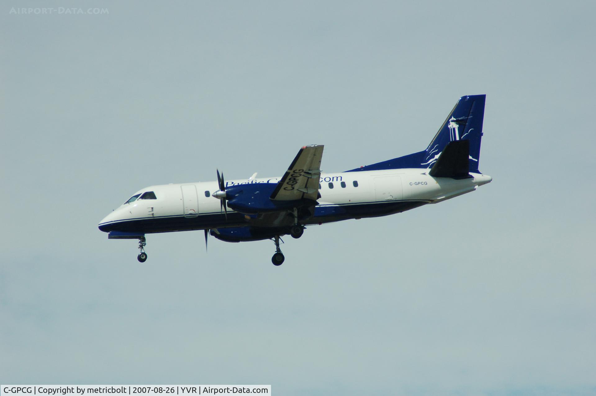 C-GPCG, 1987 Saab 340A C/N 340A-094, At YVR