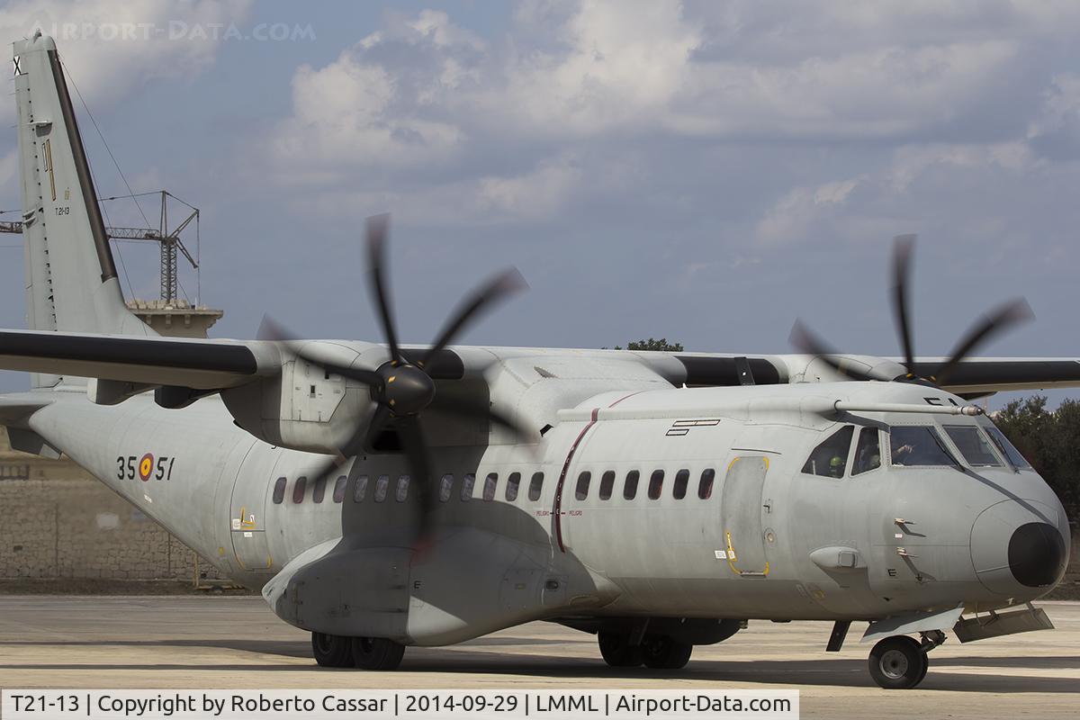 T21-13, 2008 CASA C-295M C/N EA03-12-046, Malta International Airshow 2014