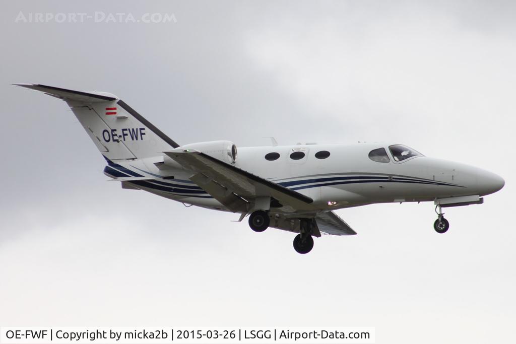 OE-FWF, 2007 Cessna 510 Citation Mustang Citation Mustang C/N 510-0048, Landing