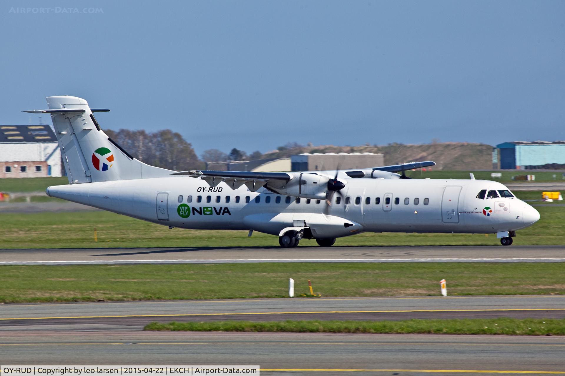 OY-RUD, 1990 ATR 72-201 C/N 162, Copenhagen Kastrup 22.4.15 with NOVA insp.