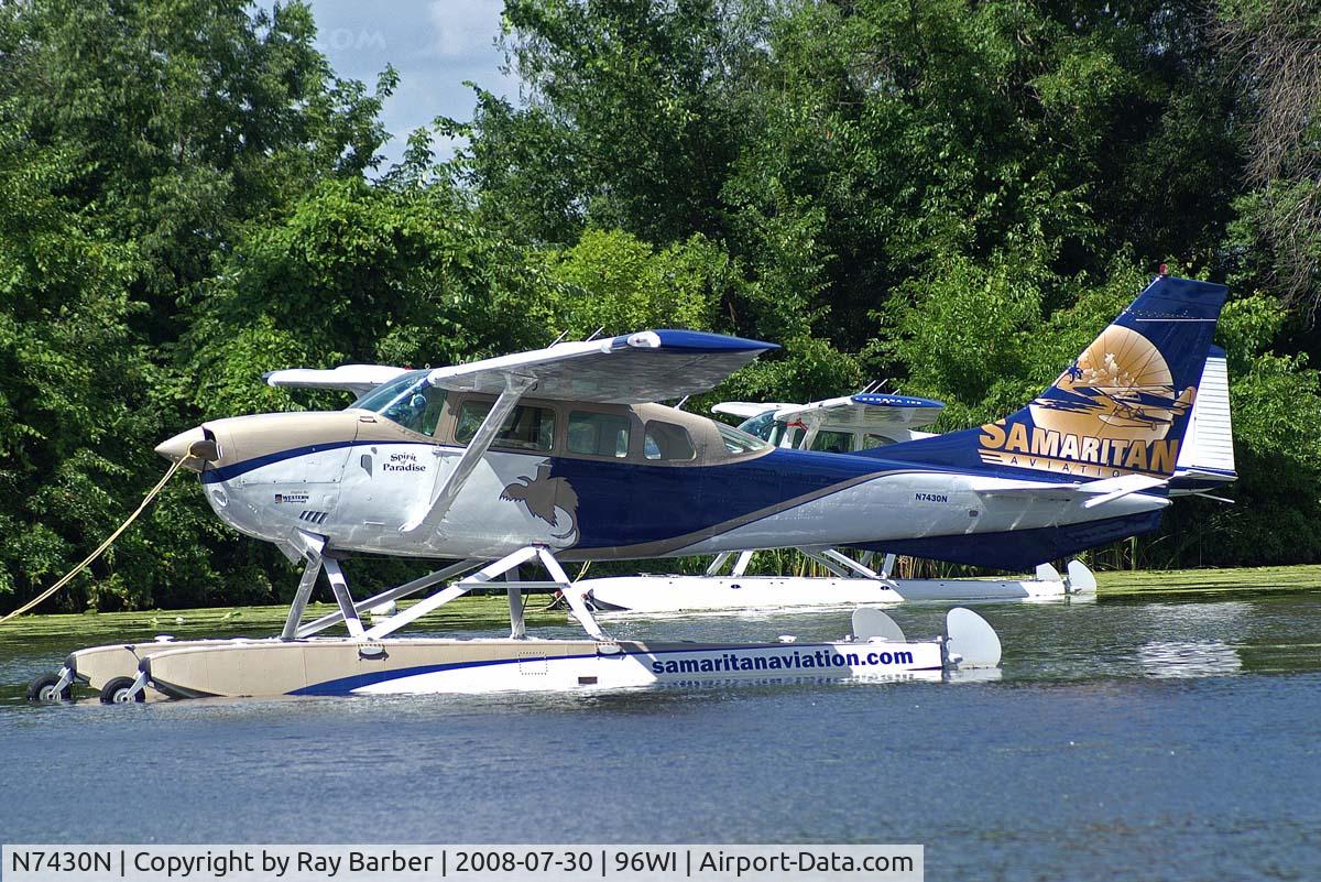 N7430N, 1977 Cessna U206G Stationair C/N U20603659, Cessna U.206G Stationair 6 [U206-03659] (Samaritan Aviation) Vette/blust Seaplane Base Oshkosh~N 30/07/2008