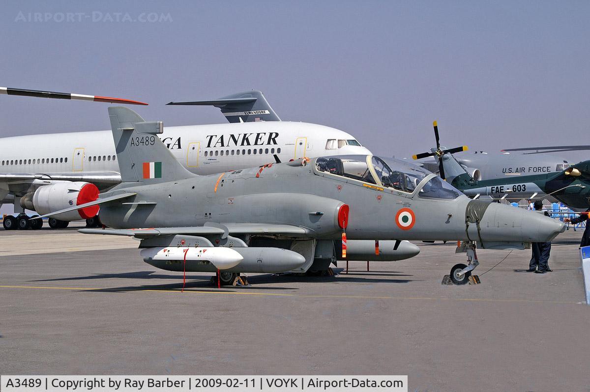 A3489, 2007 British Aerospace Hawk 132 C/N HT010, BAe Systems Hawk Mk.132 [HT-010] (Indian Air Force) Bangalore-Yelahanka AFB~VT 11/02/2009
