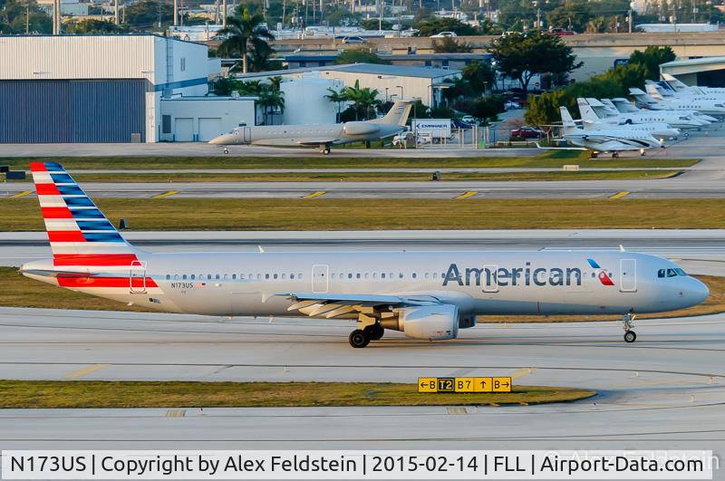 N173US, 2001 Airbus A321-211 C/N 1481, Ft. Lauderdale
dusk