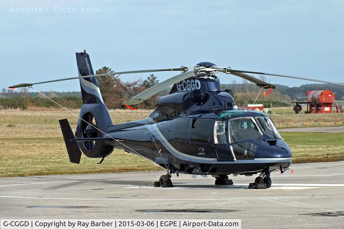 G-CGGD, 1991 Aerospatiale AS-365N-2 Dauphin C/N 6435, Aerospatiale AS.365N2 Dauphin [6435] (Multiflight) Inverness (Dalcross)~G 06/03/2015