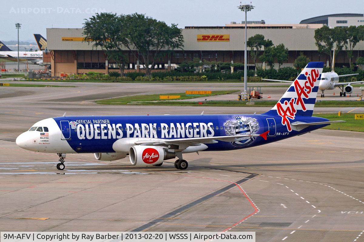 9M-AFV, 2007 Airbus A320-216 C/N 3173, Airbus A320-216 [3173] (AirAsia) Singapore-Changi~9V 20/02/2013