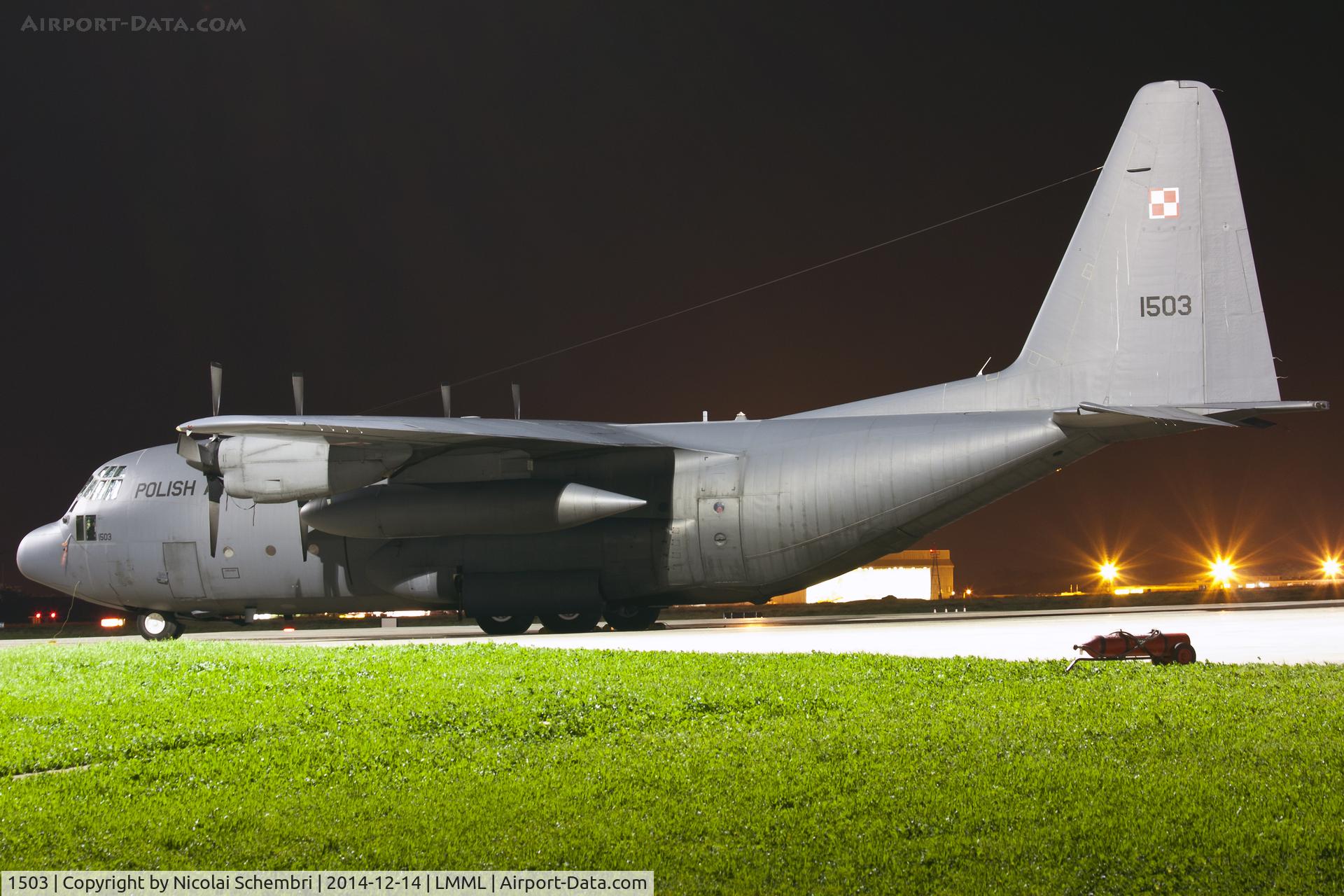 1503, 1972 Lockheed C-130E Hercules C/N 382-4426, Night shot at Park 4