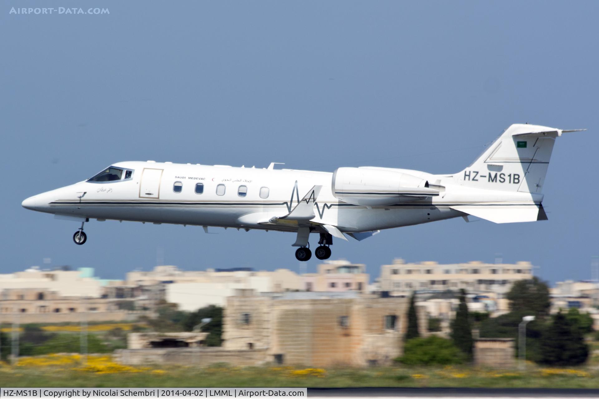 HZ-MS1B, Learjet 60 C/N 60-371, Landing runway 31