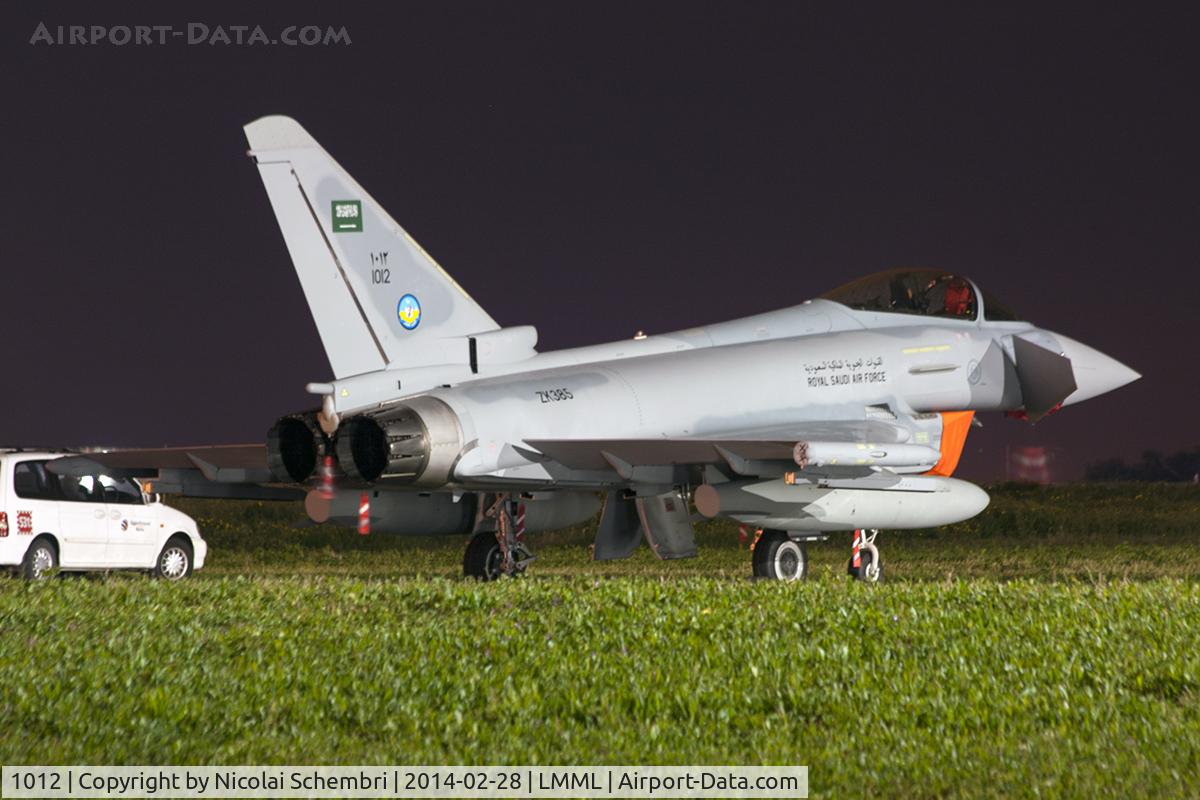 1012, 2013 Eurofighter EF-2000 Typhoon F2 C/N 384/CS022, Night shot at apron 4