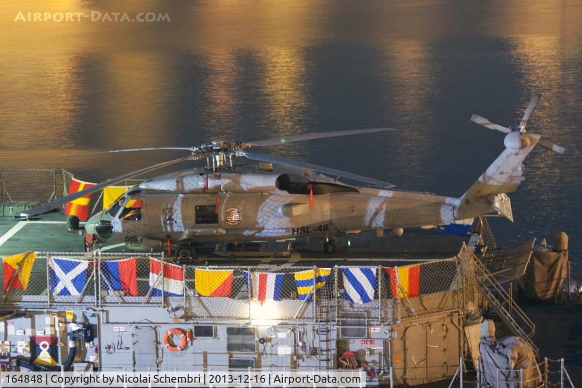 164848, Sikorsky SH-60B Seahawk C/N 70-1931, On deck at the Grand Harbour