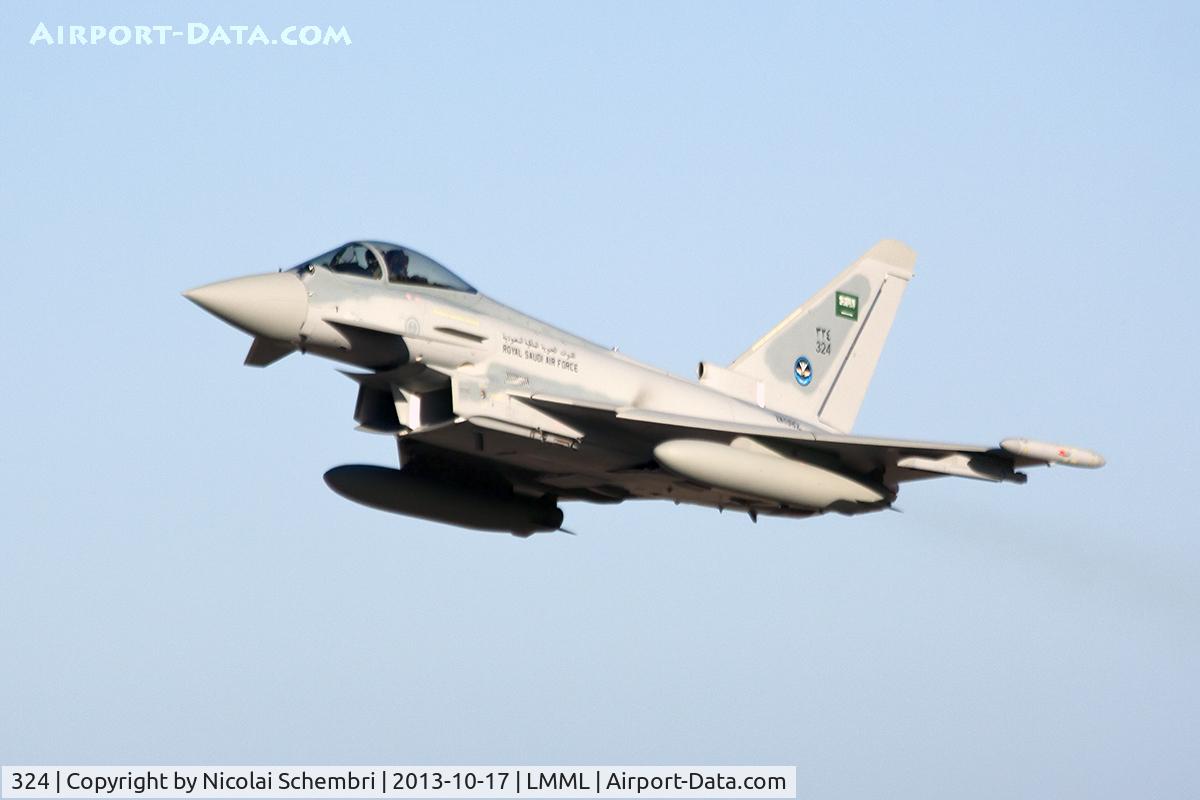 324, 2013 Eurofighter EF-2000 Typhoon F2 C/N 353/CS020, Airborne from touch & go on arrival