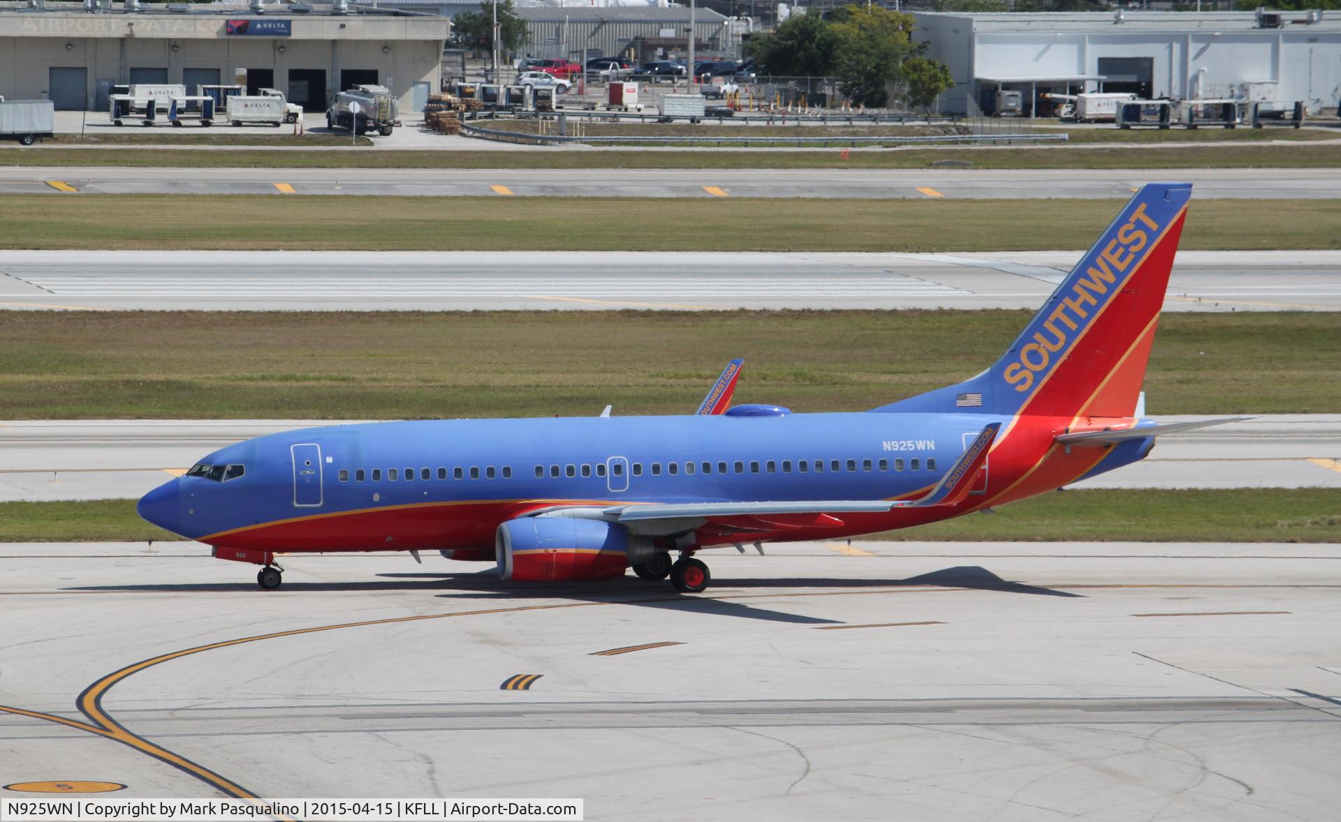 N925WN, 2008 Boeing 737-7H4 C/N 36630, Boeing 737-700