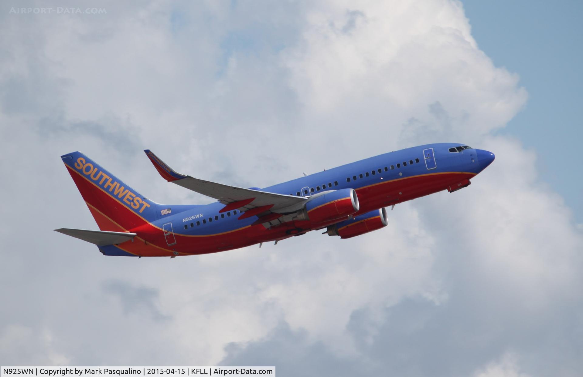 N925WN, 2008 Boeing 737-7H4 C/N 36630, Boeing 737-700