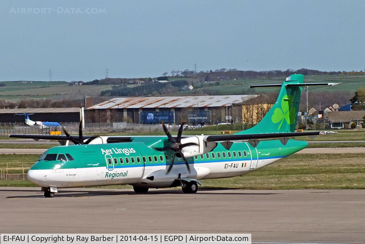EI-FAU, 2013 ATR 72-600 (72-212A) C/N 1098, Aerospatiale ATR-72-600 [1098] (Aer Lingus) Aberdeen-Dyce~G 15/04/2014
