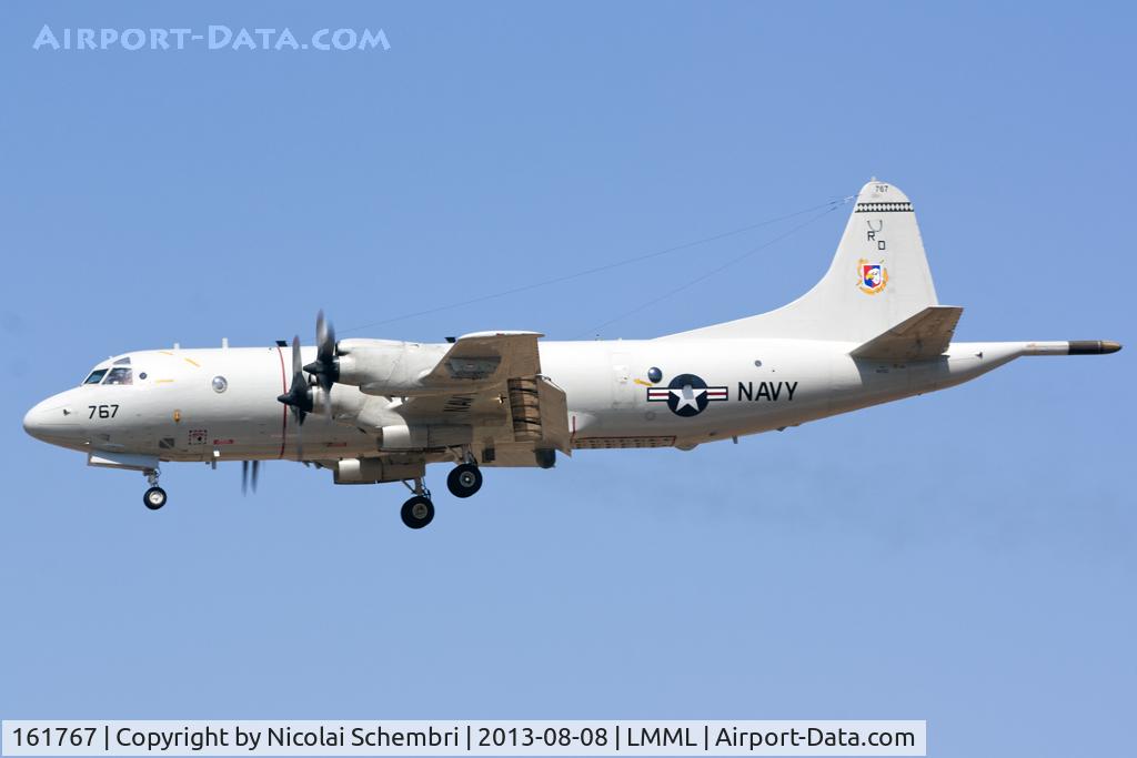 161767, 1985 Lockheed P-3C Orion C/N 285G-5783, Circuits runway 31 at Luqa