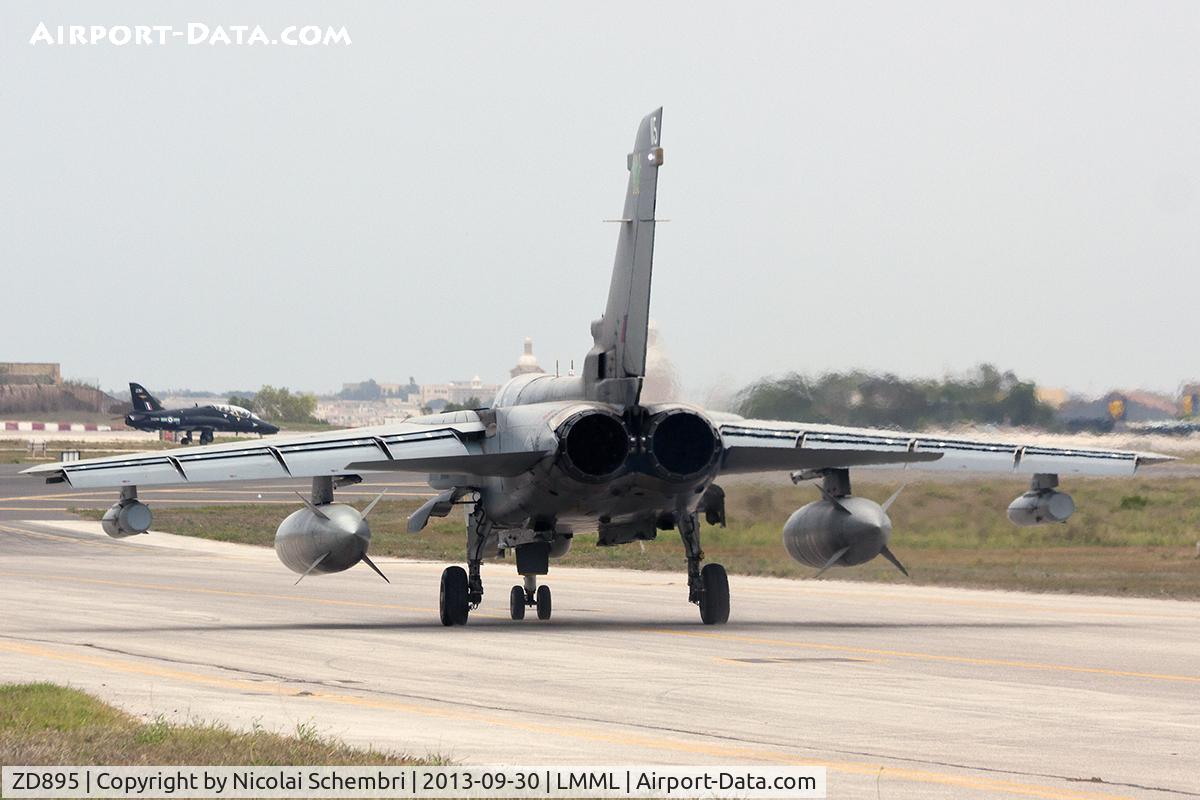 ZD895, 1985 Panavia Tornado GR.4 C/N 477/BS155/3216, Taxing on taxiway L for departure