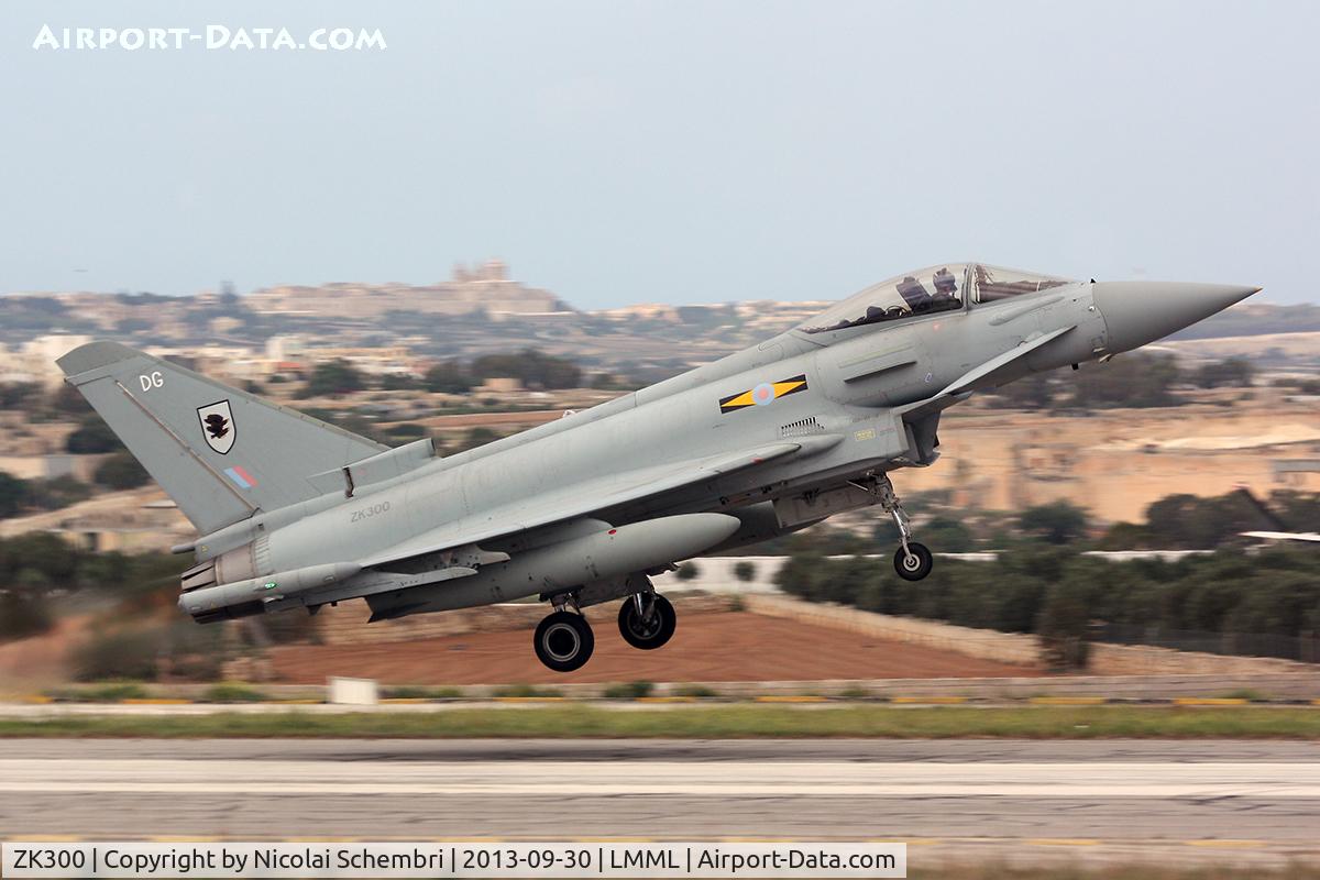 ZK300, 2009 Eurofighter EF-2000 Typhoon FGR.4 C/N BS052, Departing runway 05