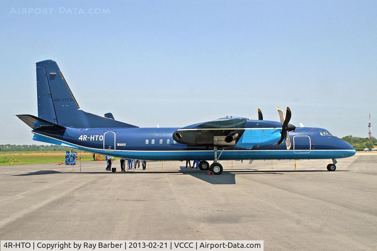 4R-HTO, 2011 Xian MA-60 C/N 0709, Xian MA60 [0709] (Helitours) Colombo-Ratmalana AFB~4R 21/02/2013