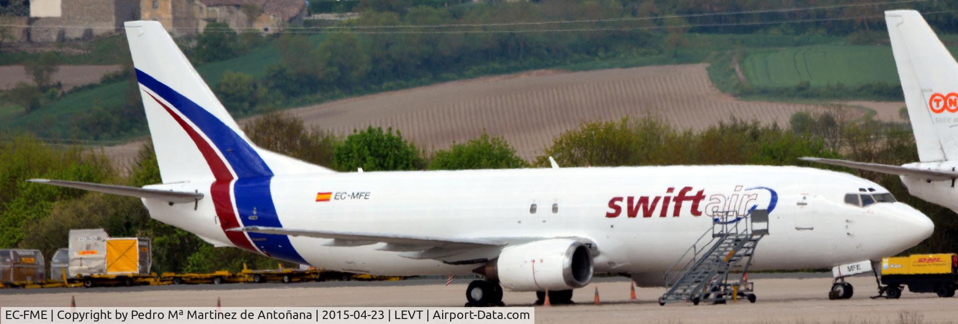 EC-FME, 1993 Boeing 737-476(SF) C/N 24445, Foronda Vitoria-Gasteiz - españa