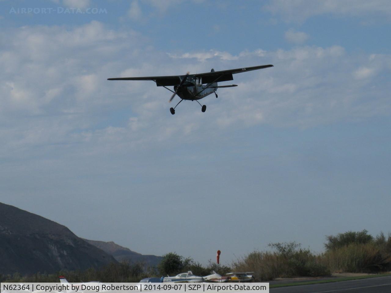 N62364, 1953 Cessna 305A C/N 23484, 1953 Cessna 305A as US ARMY L-19A BIRD DOG, Continental E-225 225 Hp, CS prop, on final Rwy 04