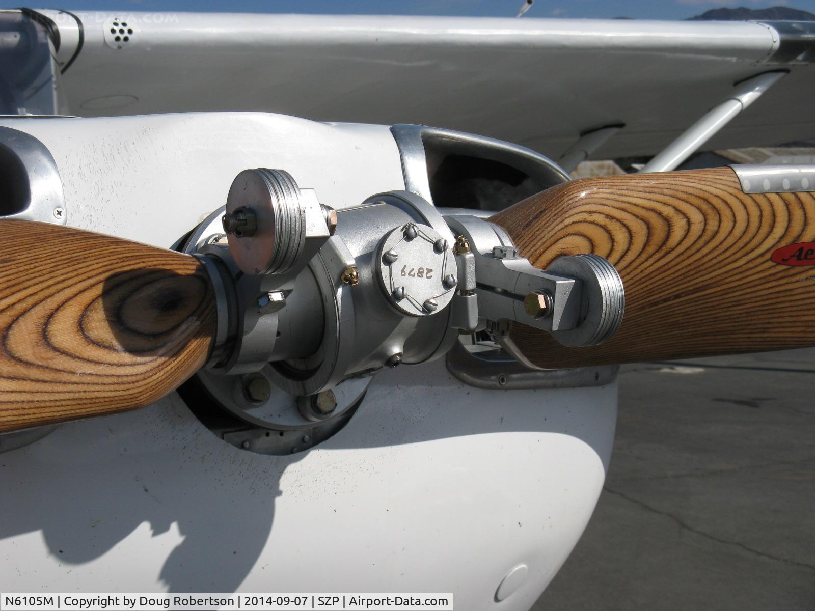 N6105M, 1947 Stinson 108-3 Voyager C/N 108-4105, 1947 Stinson 108-3 STATION WAGON, Franklin 6A4-165-B3 165 Hp, Aero-matic adjustable pitch prop hub