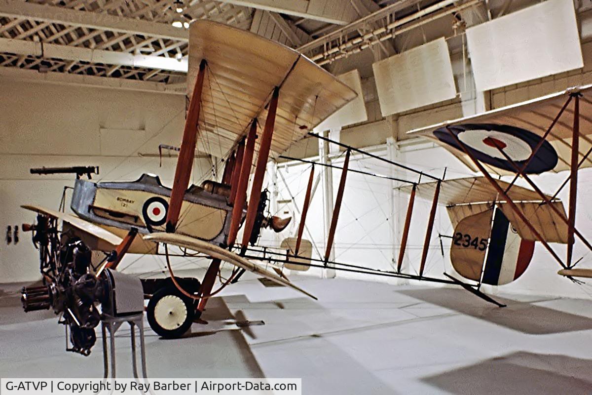 G-ATVP, 1966 Vickers FB.5 Gunbus (Replica) C/N FB5, Vickers FB5 Gunbus replica [VAFA.01] Hendon~G 09/07/1974. From a slide.