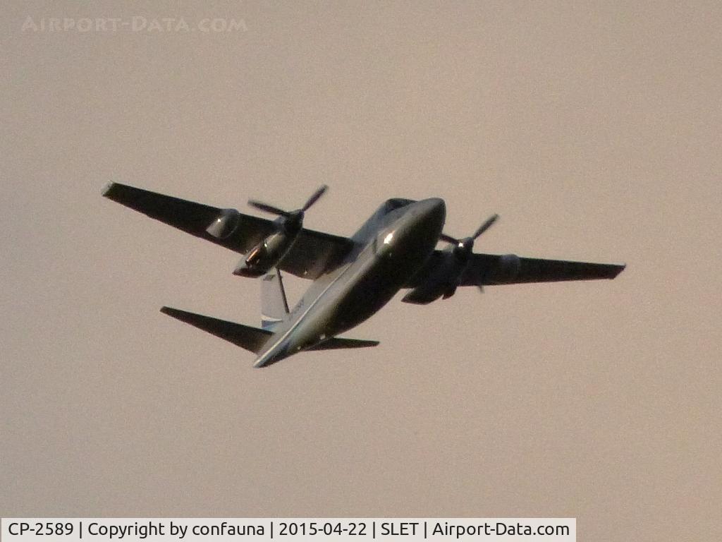 CP-2589, 1978 Rockwell 690B Turbo Commander C/N 11463, Approaching El Trompillo, from a large distance