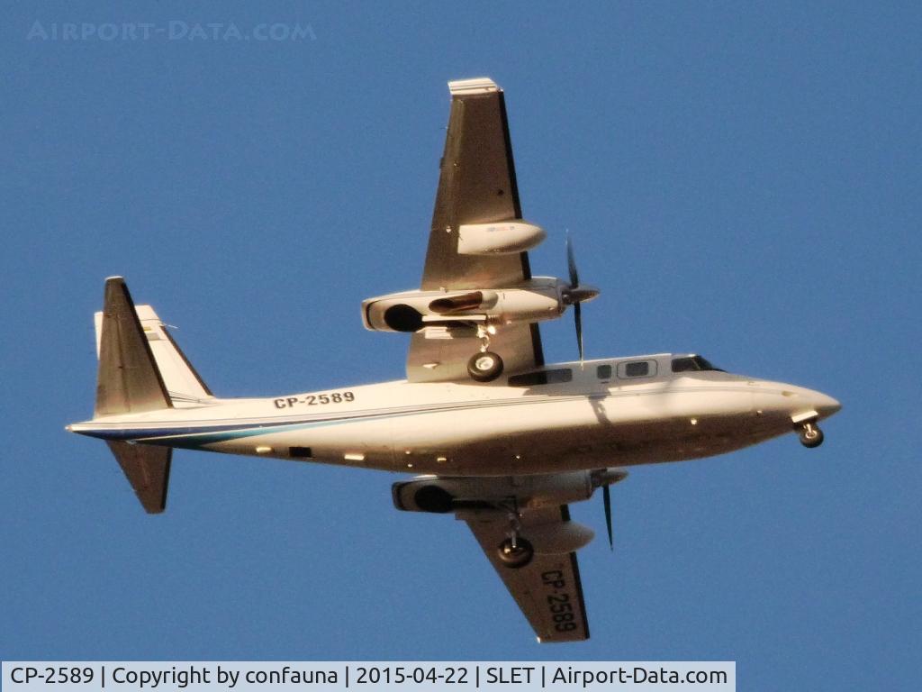 CP-2589, 1978 Rockwell 690B Turbo Commander C/N 11463, Approaching El Trompillo, passing close by