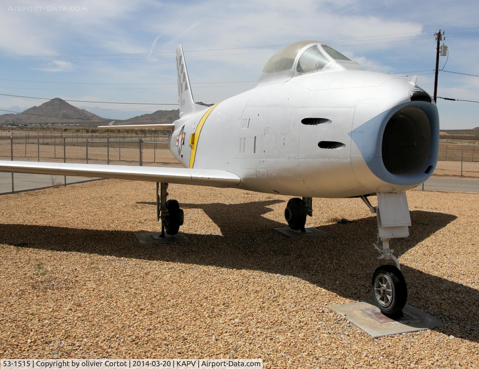 53-1515, 1953 North American F-86H-10-NH Sabre C/N 203-287, front view