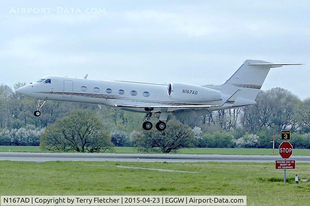 N167AD, 2010 Gulfstream Aerospace GIV-X (G450) C/N 4197, Gulfstream Aerospace GIV-X (G450), c/n: 4197 at Luton