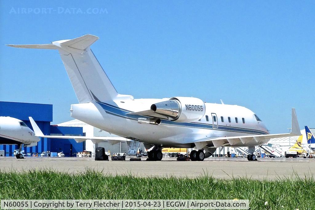 N60055, 1999 Bombardier Challenger 604 (CL-600-2B16) C/N 5400, 1999 Bombardier CL-600-2B16, c/n: 5400 at Luton
