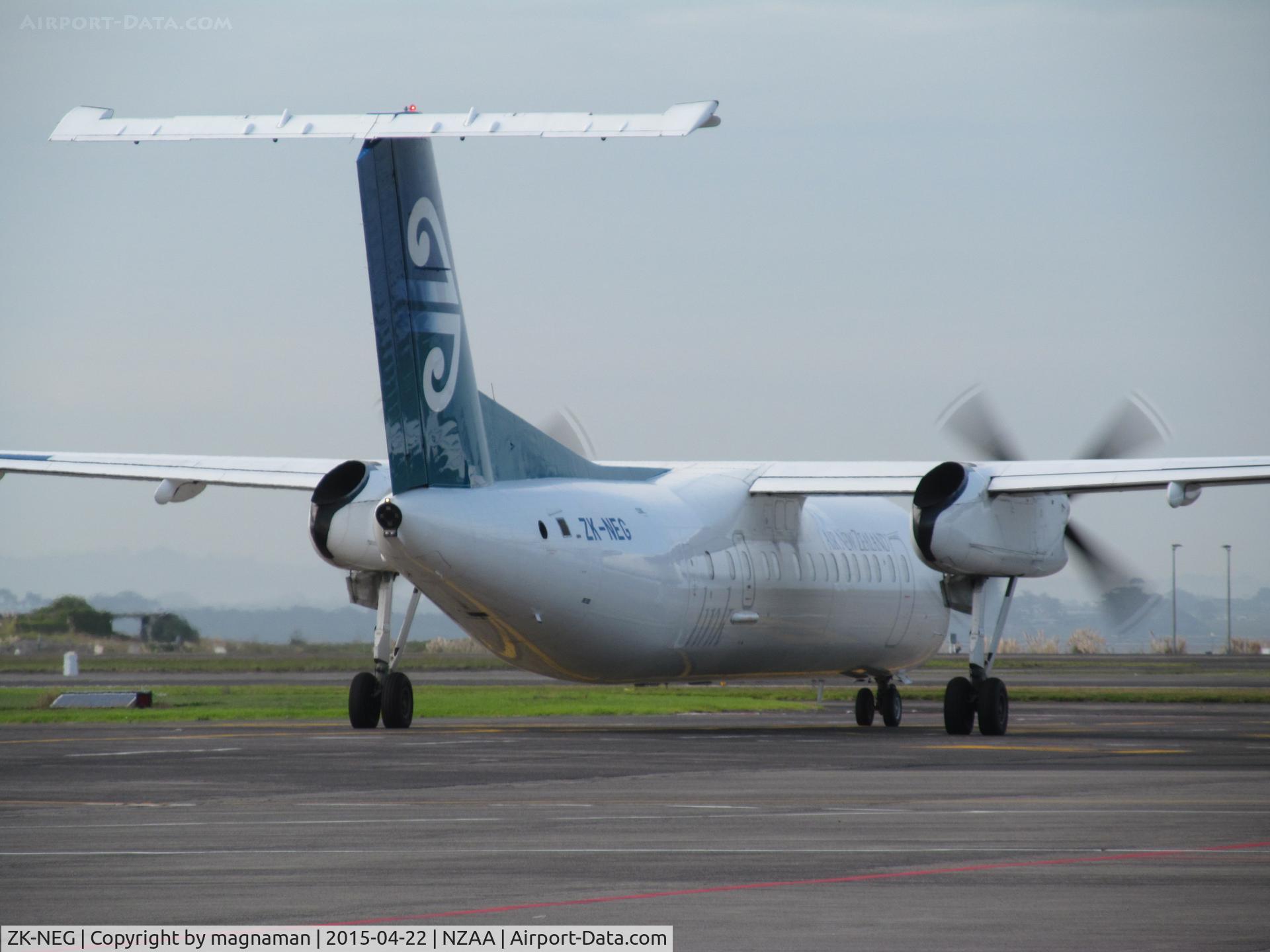 ZK-NEG, 2006 De Havilland Canada DHC-8-311 Dash 8 C/N 621, about to move off for flight to hobbit land