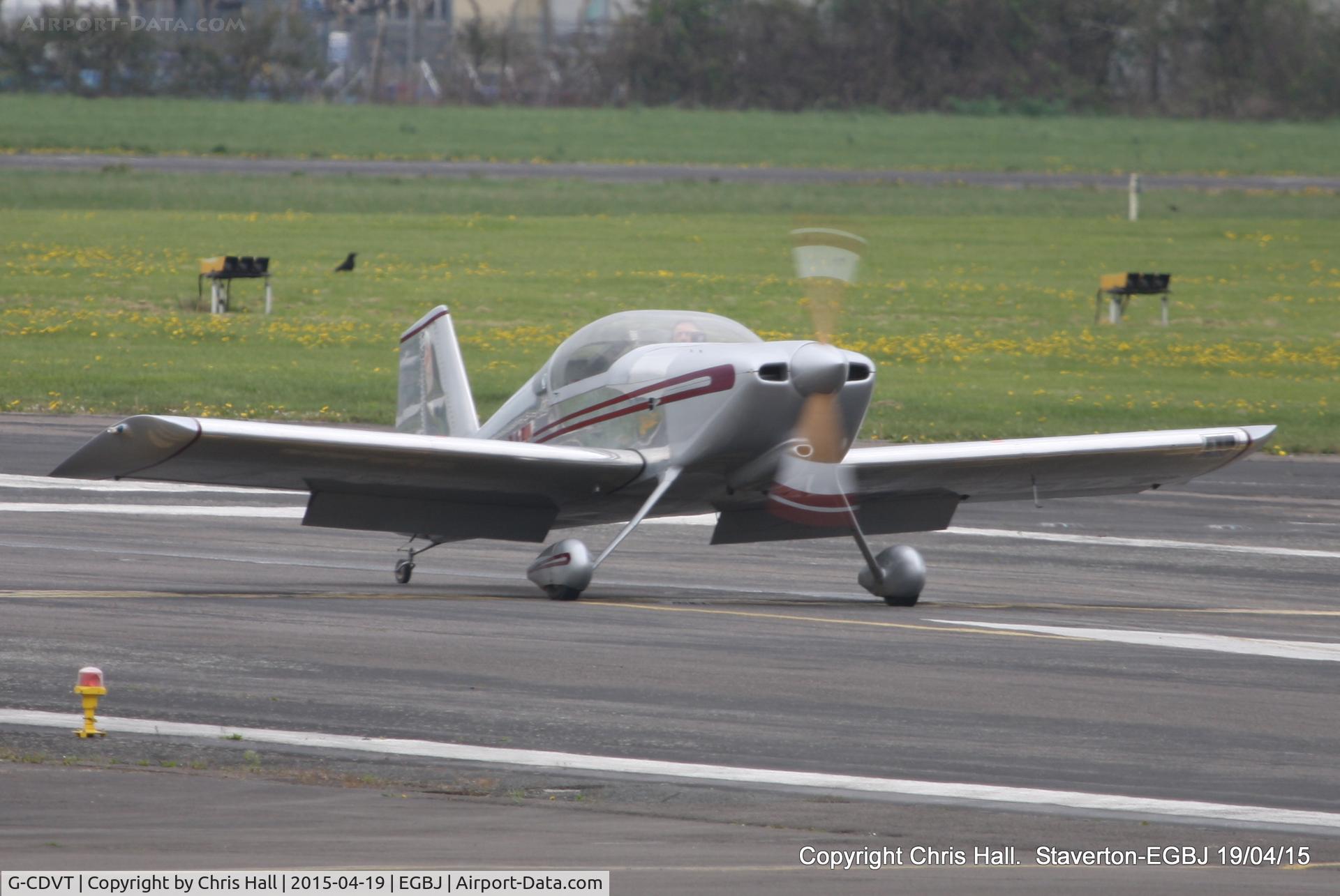 G-CDVT, 1991 Vans RV-6 C/N 20206, at Staverton