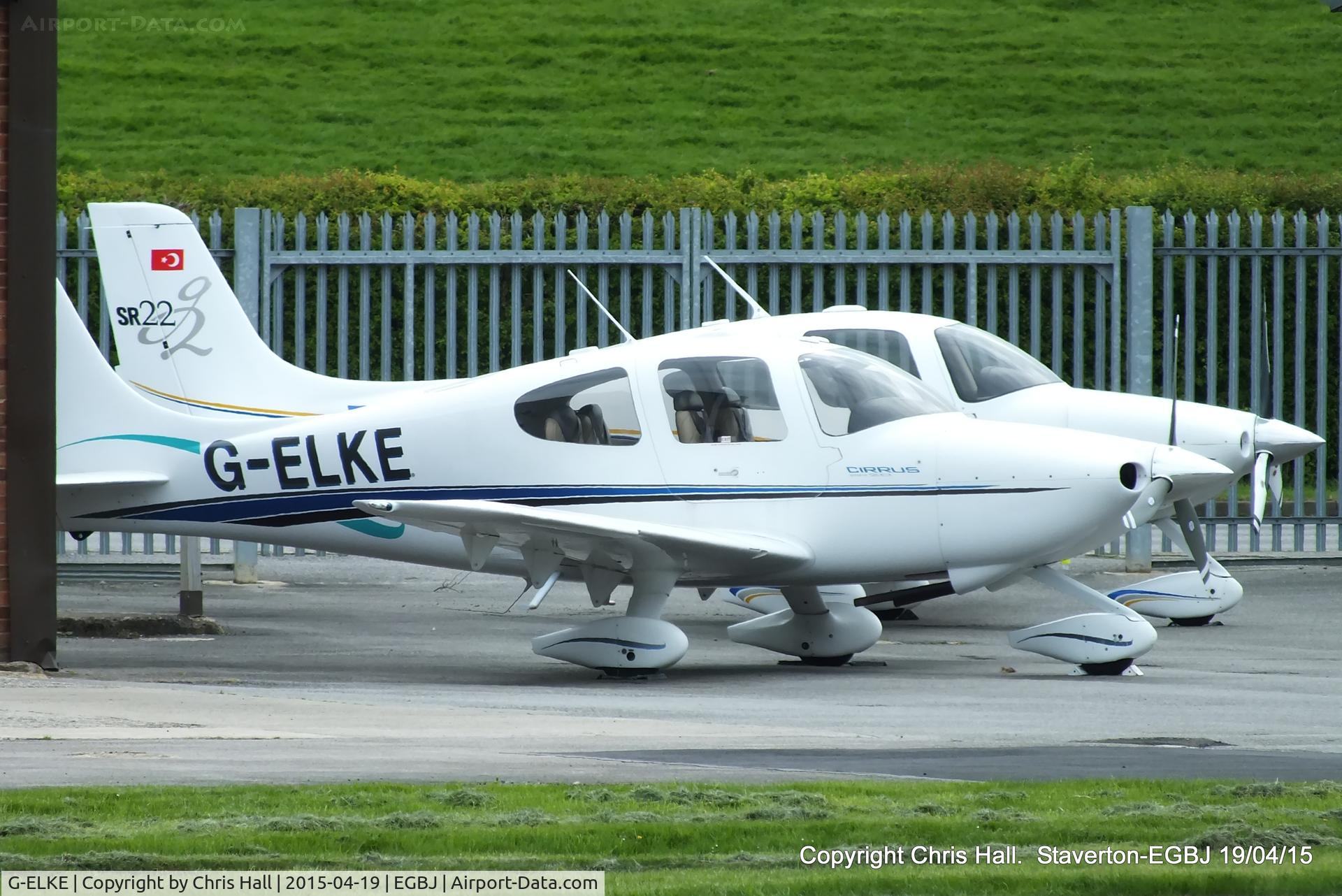 G-ELKE, 2000 Cirrus SR20 C/N 1043, at Staverton
