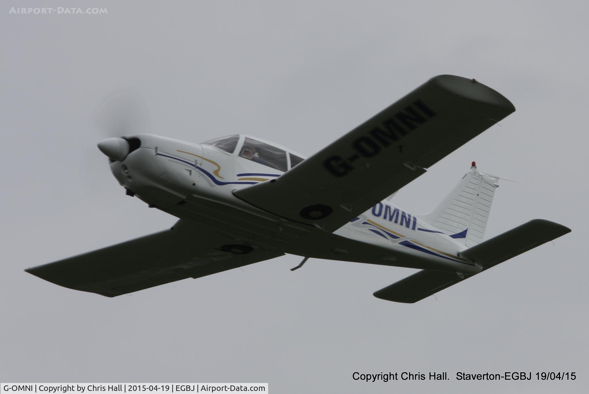 G-OMNI, 1973 Piper PA-28R-200-2 Cherokee Arrow II C/N 28R-7335130, at Staverton