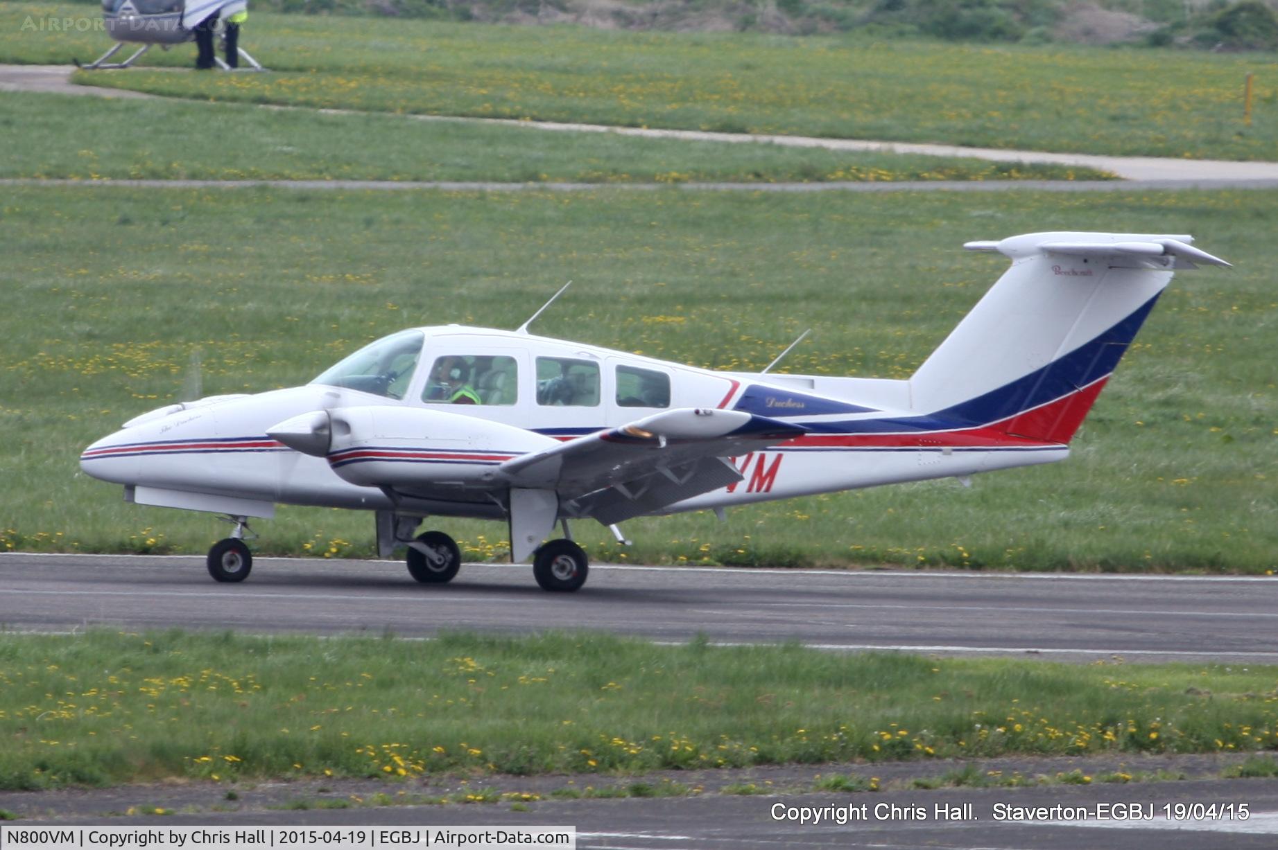 N800VM, 1980 Beech 76 Duchess C/N ME-318, at Staverton