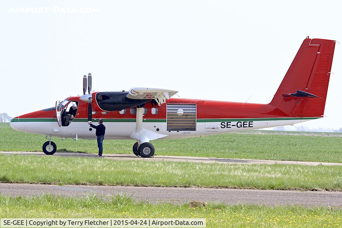 SE-GEE, 1973 De Havilland Canada DHC-6-300 Twin Otter C/N 364, 1973 De Havilland Canada DHC-6-300 Twin Otter, c/n: 364 at Langar Airfield , Nottinghamshire