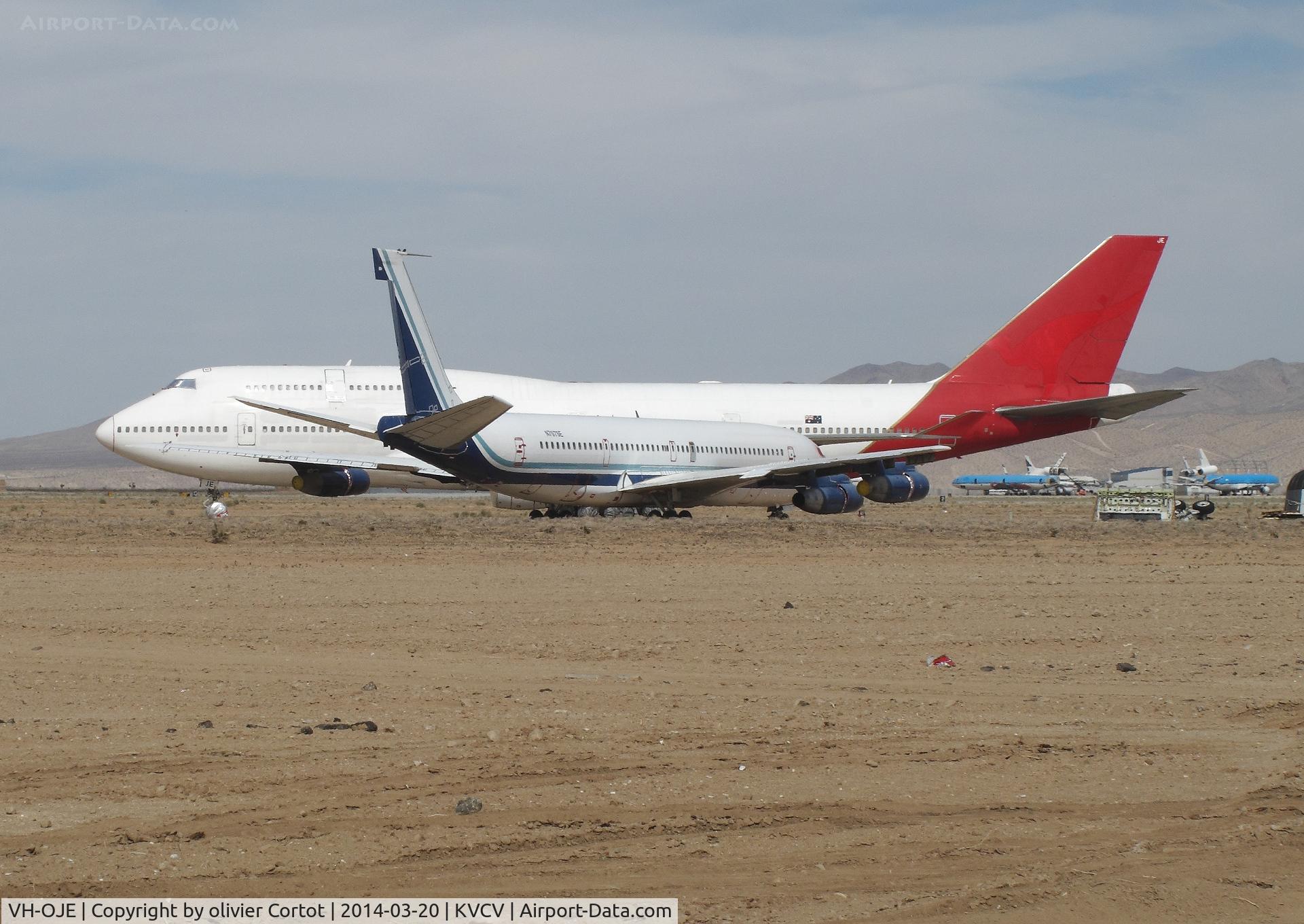 VH-OJE, 1989 Boeing 747-438 C/N 24482, now in the Californian desert