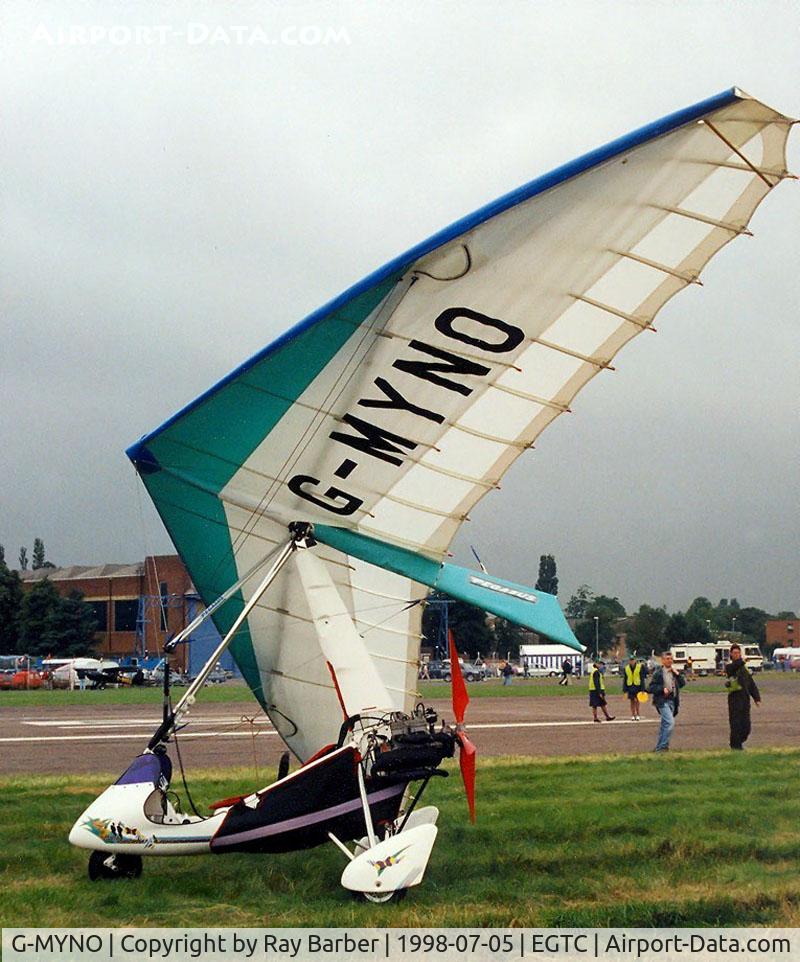 G-MYNO, 1994 Solar Wings PEGASUS QUANTUM 15 C/N 6724, Solar Wing Pegasus Quantum 15 [6724] Cranfield~G 05/07/1998
