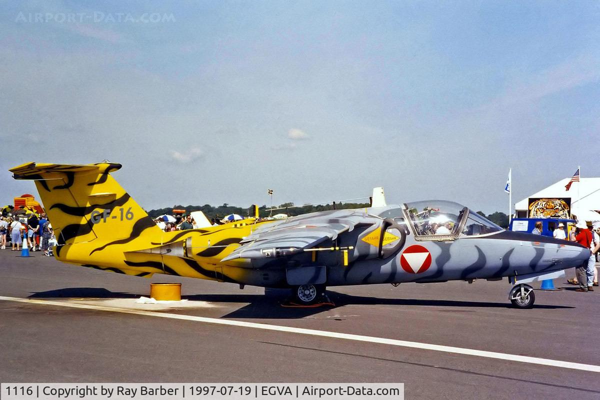 1116, Saab 105OE C/N 105416, Saab 105OE [105416] (Austrian Air Force) RAF Fairford~G 19/07/1997