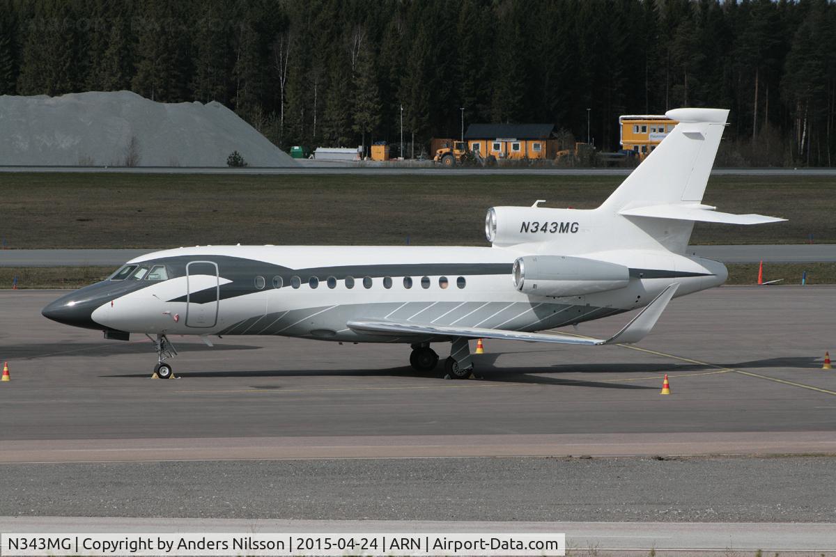 N343MG, 2007 Dassault Falcon 900EX C/N 193, Parked at ramp K.