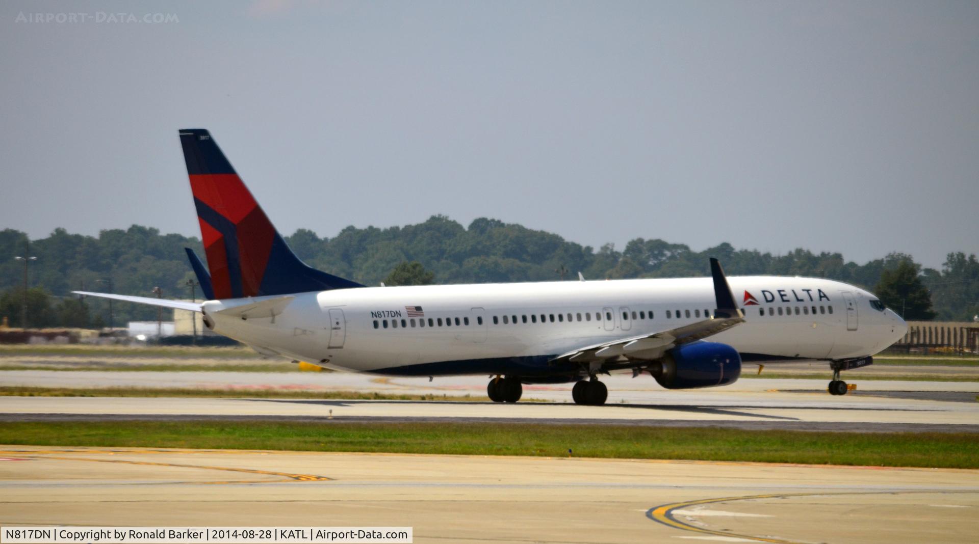 N817DN, 2014 Boeing 737-932/ER C/N 31929, Takeoff Atlanta