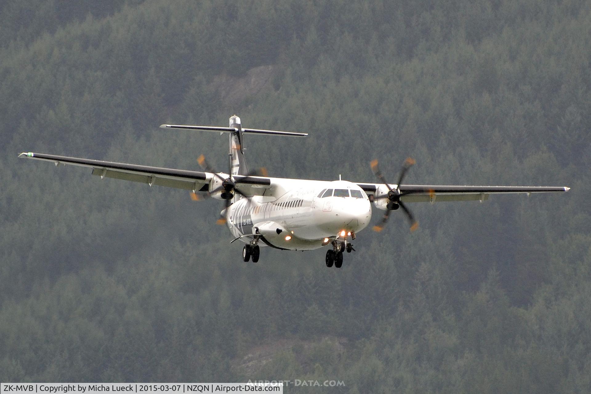 ZK-MVB, 2012 ATR 72-212A C/N 1065, At Queenstown