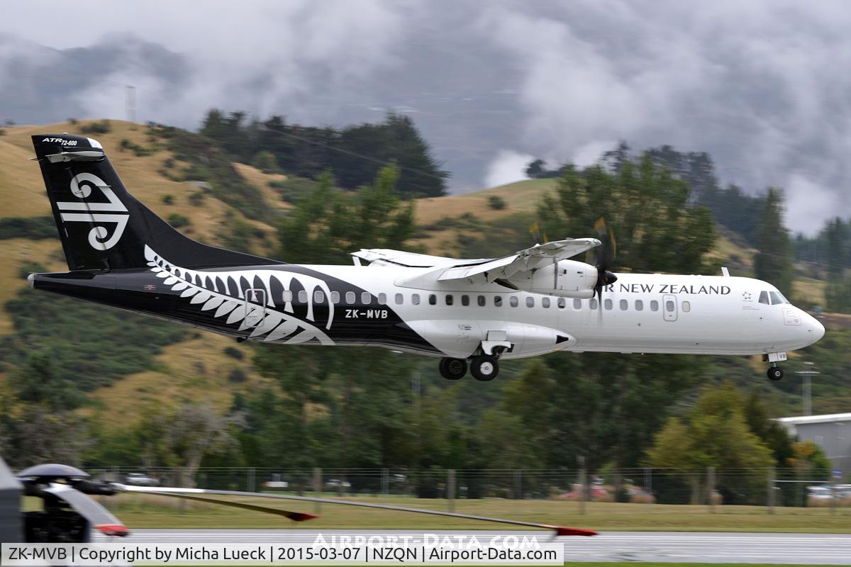ZK-MVB, 2012 ATR 72-212A C/N 1065, At Queenstown
