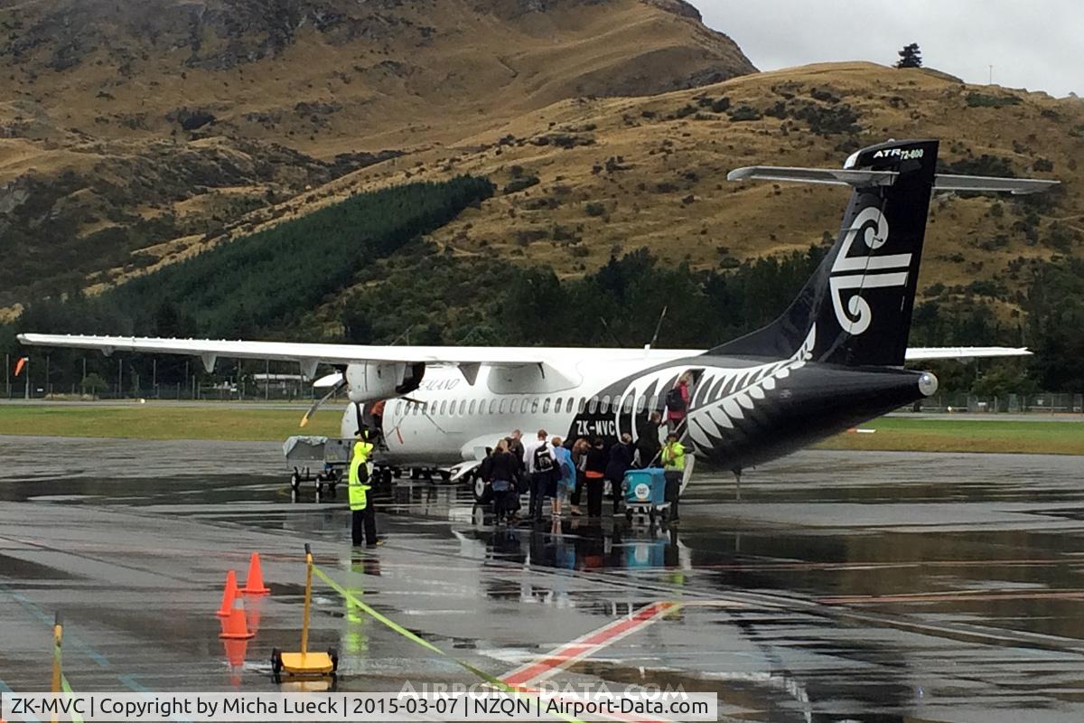 ZK-MVC, 2013 ATR 72-600 C/N 1084, At Queenstown