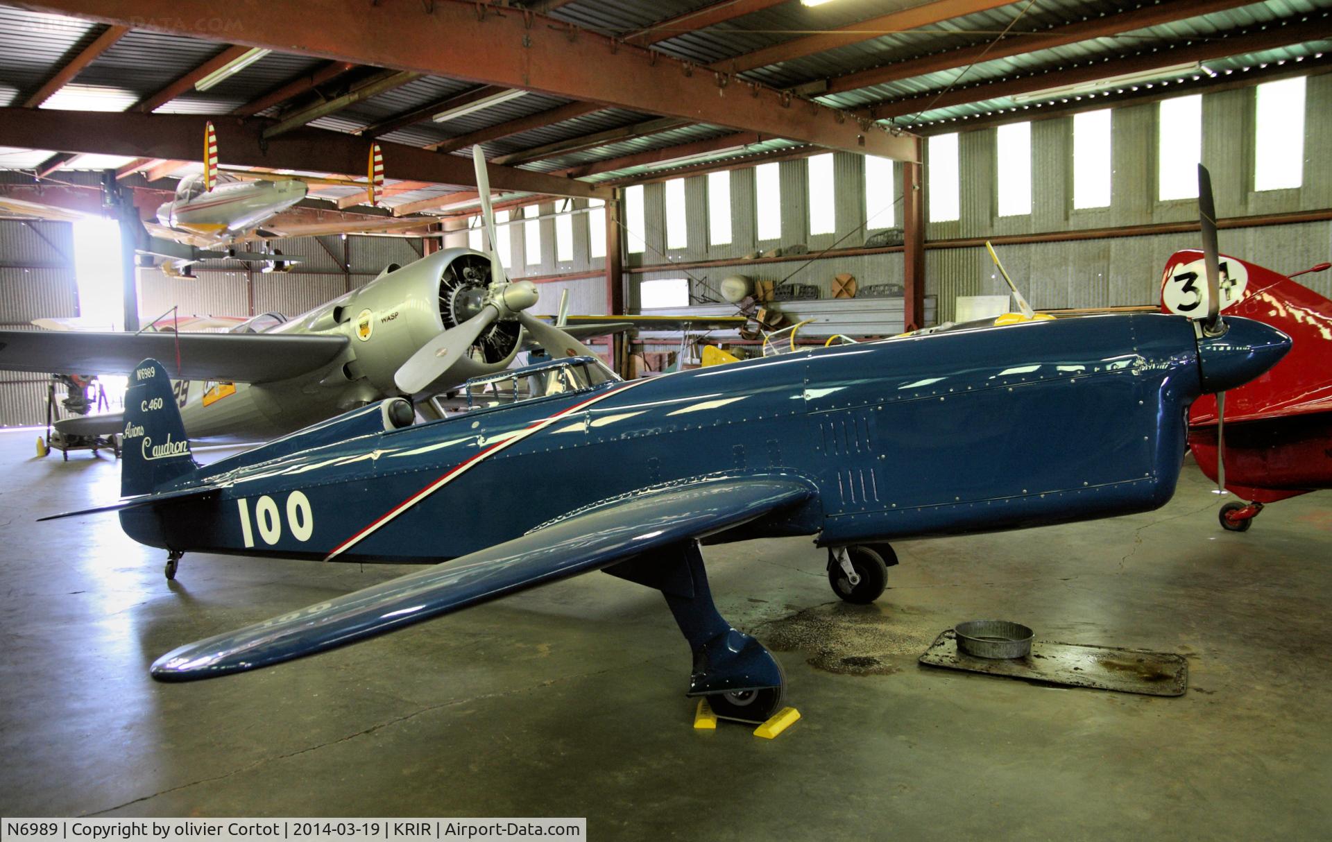 N6989, Caudron C.460 Rafale Replica C/N 100, Stored at Flabob airport