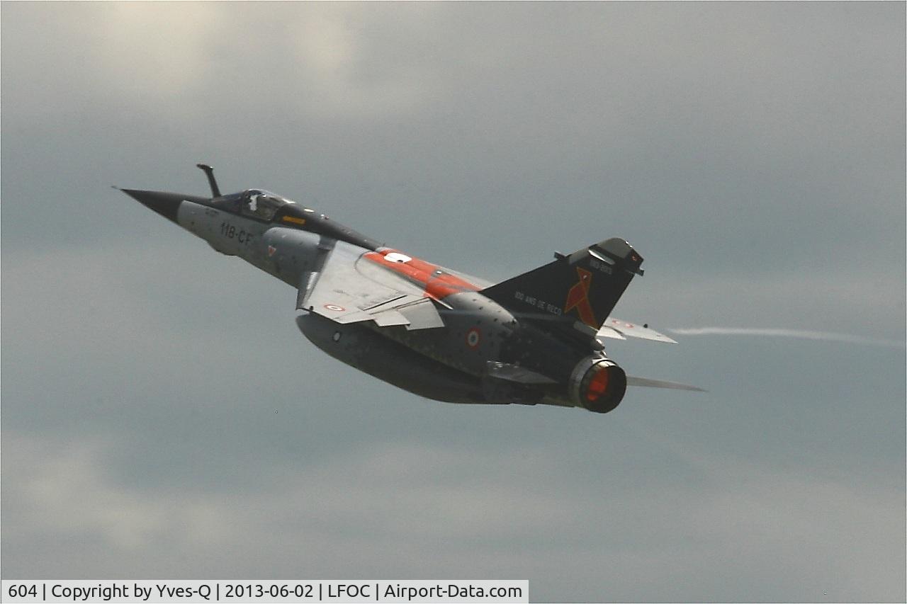 604, Dassault Mirage F.1CR C/N 604, Dassault Mirage F1CR (118-CF), On display, Châteaudun Air Base 279 (LFOC) Open day 2013